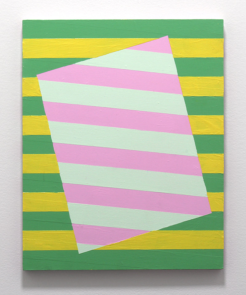 Tilted Frame (Pink, Yellow and Green)